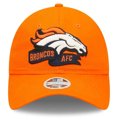 Shop New Era Orange Denver Broncos 2022 Sideline Adjustable 9twenty Hat