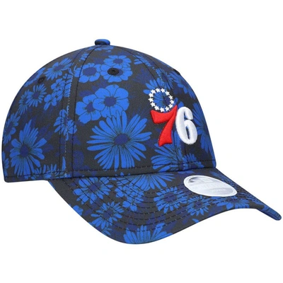 Shop New Era Royal Philadelphia 76ers Blossom 2.0 9twenty Adjustable Hat
