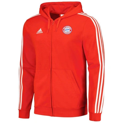 Shop Adidas Originals Adidas  Red Bayern Munich 2023/24 Dna Full-zip Hoodie