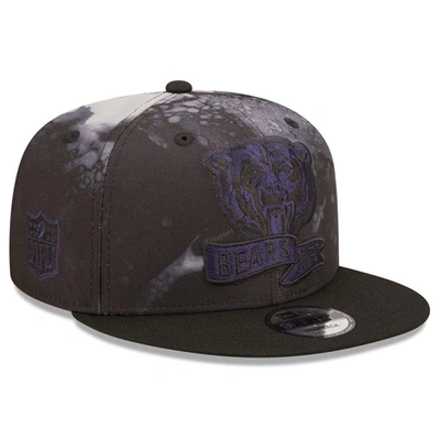 Shop New Era Black Chicago Bears Ink Dye 2022 Sideline 9fifty Snapback Hat