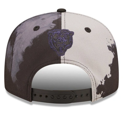 Shop New Era Black Chicago Bears Ink Dye 2022 Sideline 9fifty Snapback Hat