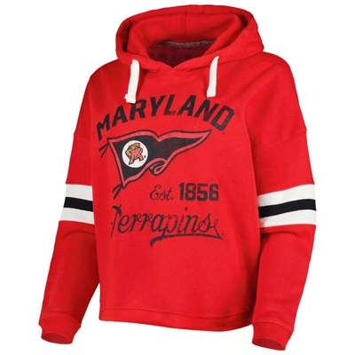 Shop Pressbox Red Maryland Terrapins Super Pennant Pullover Hoodie