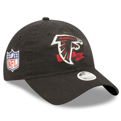 Shop New Era Black Atlanta Falcons 2022 Sideline Adjustable 9twenty Hat
