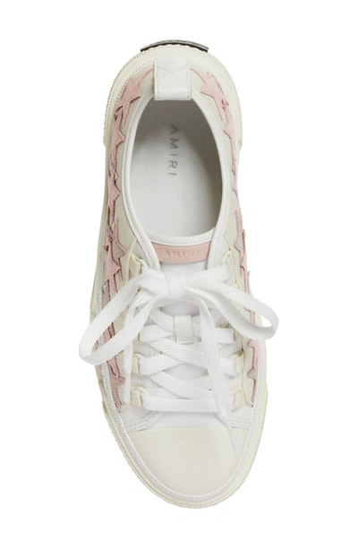 Amiri Stars Low-top Canvas Platform Sneakers In White