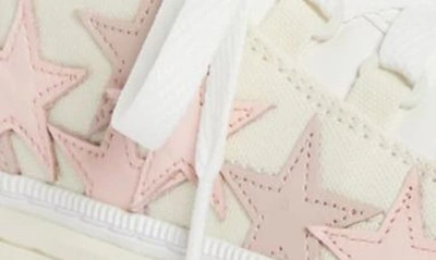 Amiri Stars Low-top Canvas Platform Sneakers In White
