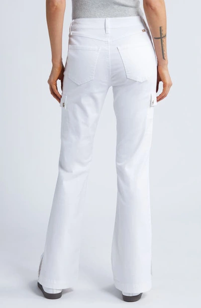 Shop 1822 Denim Cargo Bootcut Pants In White