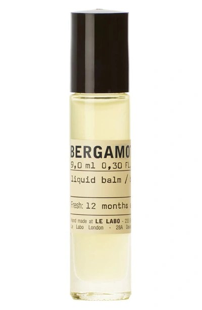 Shop Le Labo Bergamote 22 Liquid Balm Fragrance Rollerball