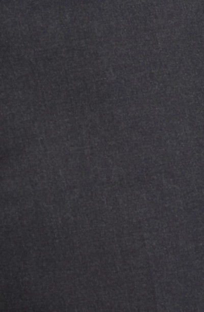 Zanella Devon Wool Straight Leg Pants In Dark Grey