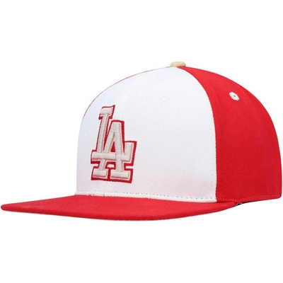 Shop Pro Standard White/red Los Angeles Dodgers Strawberry Ice Cream Drip Snapback Hat