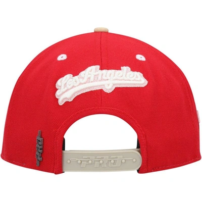 Shop Pro Standard White/red Los Angeles Dodgers Strawberry Ice Cream Drip Snapback Hat
