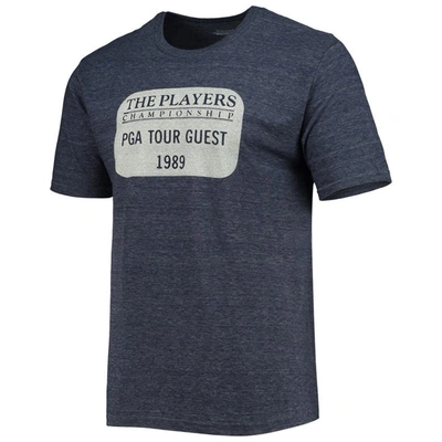 Shop Blue 84 Heathered Navy 1989 The Players Championship Heritage Collection Tri-blend T-shirt In Heather Navy