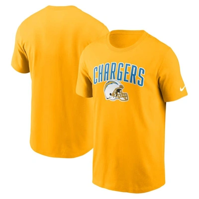 Shop Nike Gold Los Angeles Chargers Team Athletic T-shirt