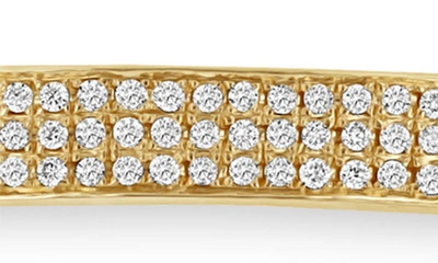 Shop Zoë Chicco Diamond Curb Chain Id Bracelet In 14k Yellow Gold