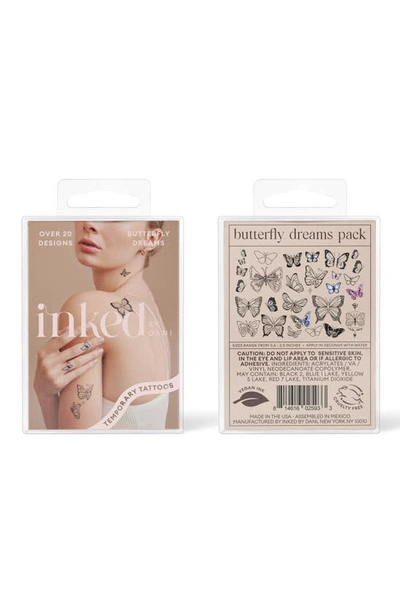 Inked By Dani Butterfly Dreams Pack Temporary Tattoos In Butterfly Dreams
