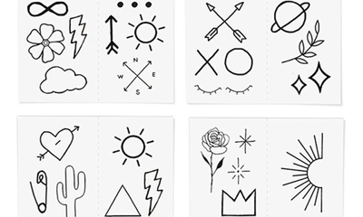 Shop Inked By Dani The Doodle Pack Temporary Tattoos