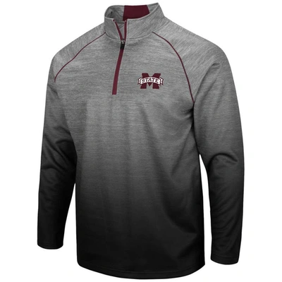 Shop Colosseum Heathered Gray Mississippi State Bulldogs Sitwell Raglan Quarter-zip Jacket In Heather Gray