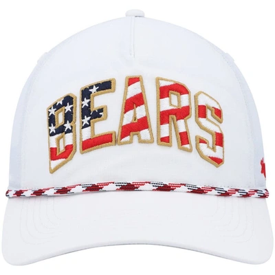Shop 47 ' White Chicago Bears Hitch Stars And Stripes Trucker Adjustable Hat