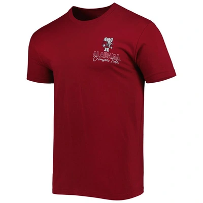 Shop Image One Crimson Alabama Crimson Tide Vintage Through The Years 2-hit T-shirt
