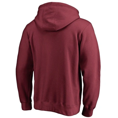 Shop Fanatics Branded Burgundy Colorado Avalanche Team Victory Arch Fitted Pullover Hoodie