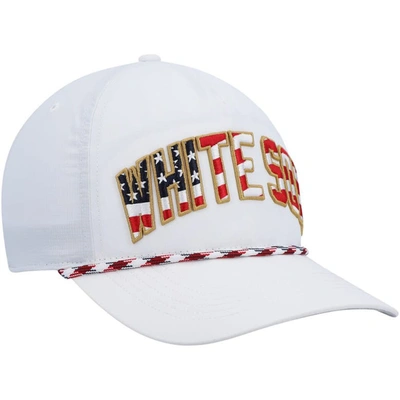 Shop 47 ' White Chicago White Sox Flag Flutter Hitch Snapback Hat