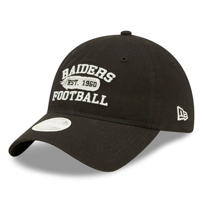 Shop New Era Black Las Vegas Raiders Formed 9twenty Adjustable Hat