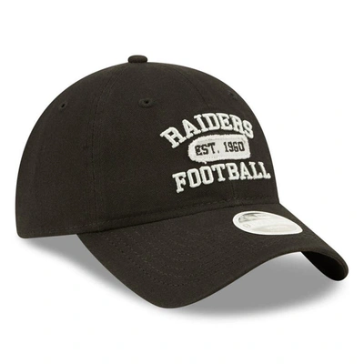 Shop New Era Black Las Vegas Raiders Formed 9twenty Adjustable Hat