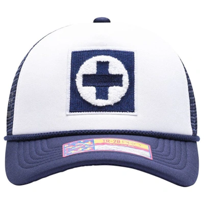 Shop Fan Ink White Cruz Azul Scout Trucker Snapback Hat