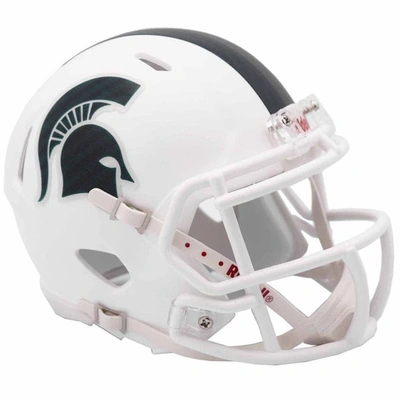 Shop Riddell Michigan State Spartans  2017 Alternative White Revolution Speed Mini Football Helmet