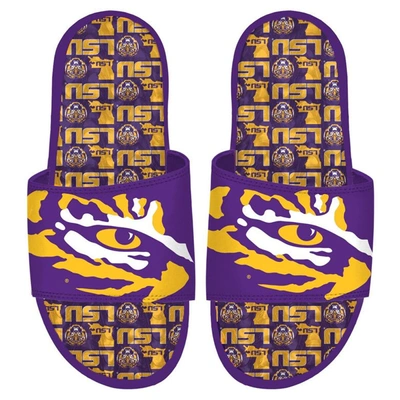 Shop Islide Lsu Tigers Team Pattern Gel Slide Sandals In Purple