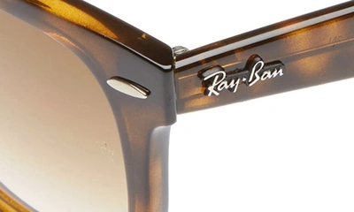 Ray Ban 50mm Wayfarer Ease Gradient Sunglasses In Light Havana