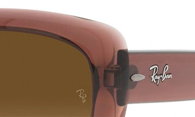 Shop Ray Ban Jackie Ohh 58mm Polarized Sunglasses In Dark Brown / Brown Polar