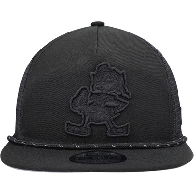 Shop New Era Black Cleveland Browns Illumination Golfer Snapback Trucker Hat