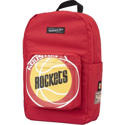 Shop Mitchell & Ness Houston Rockets Hardwood Classics Backpack In Red