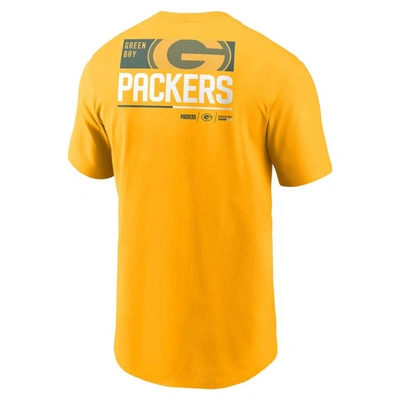 Shop Nike Gold Green Bay Packers Team Incline T-shirt