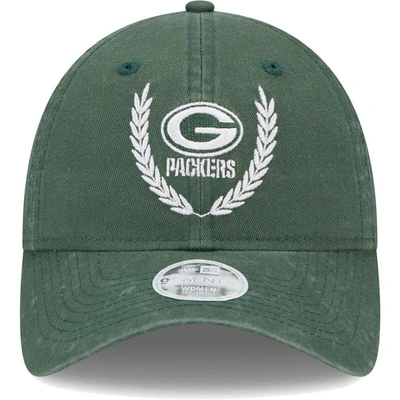 Shop New Era Green Green Bay Packers Leaves 9twenty Adjustable Hat