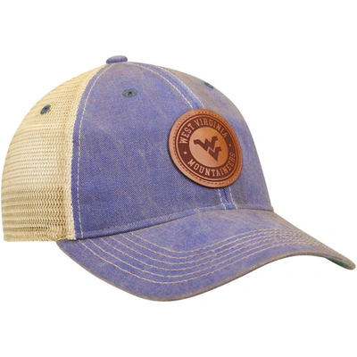 Shop Legacy Athletic Navy West Virginia Mountaineers Target Old Favorite Trucker Snapback Hat