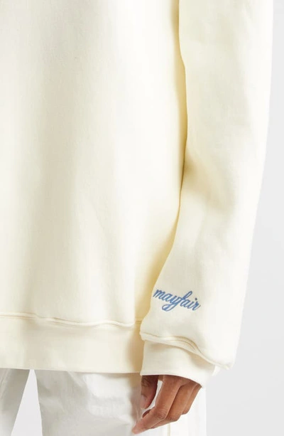 Shop The Mayfair Group Empathy Always Quarter Zip Sweatshirt In Cream