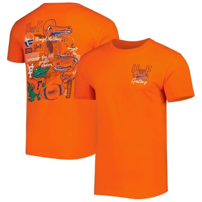 Shop Image One Orange Florida Gators Vintage Through The Years Two-hit T-shirt