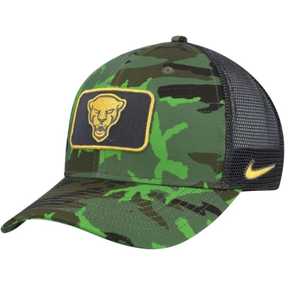 Shop Nike Camo/black Pitt Panthers Classic99 Veterans Day Trucker Snapback Hat