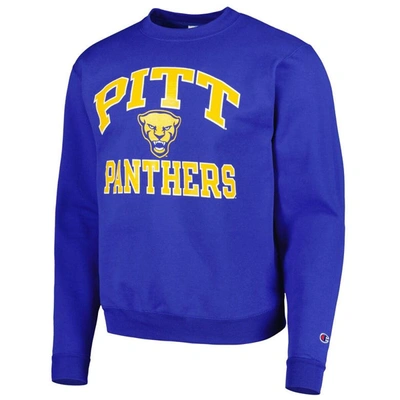 Shop Champion Royal Pitt Panthers High Motor Pullover Sweatshirt