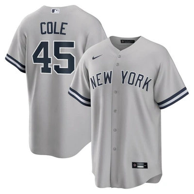 Shop Nike Gerrit Cole Gray New York Yankees Road Replica Player Name Jersey