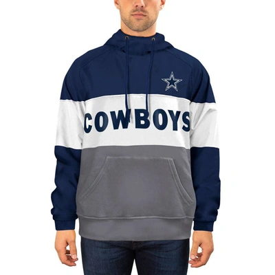 Shop New Era Navy/gray Dallas Cowboys Fleece Star Pullover Hoodie