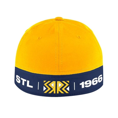 Shop Adidas Originals Adidas  Yellow St. Louis Blues Reverse Retro 2.0 Flex Fitted Hat