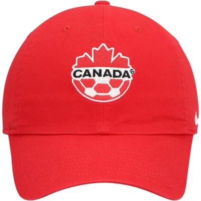 Shop Nike Red Canada Soccer Campus Adjustable Hat