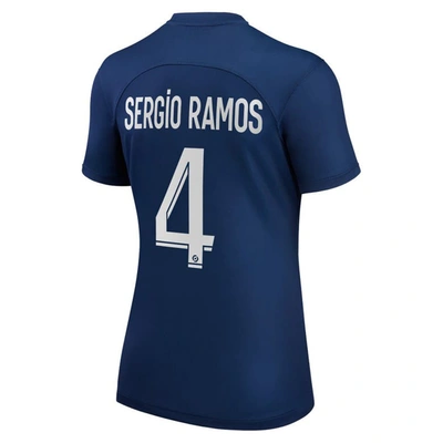 Shop Nike Sergio Ramos Blue Paris Saint-germain 2022/23 Home Replica Player Jersey