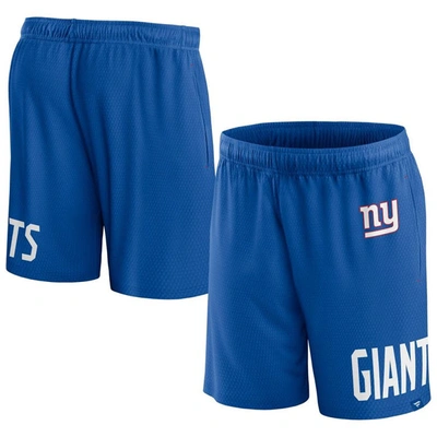 Shop Fanatics Branded Royal New York Giants Clincher Shorts