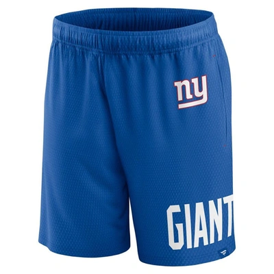 Shop Fanatics Branded Royal New York Giants Clincher Shorts