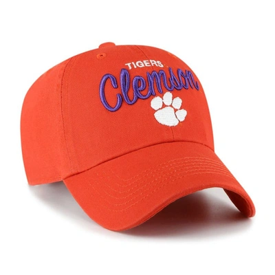 Shop 47 ' Orange Clemson Tigers Phoebe Clean Up Adjustable Hat