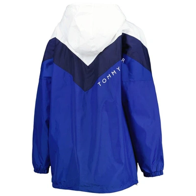 Shop Tommy Hilfiger Blue/navy St. Louis Blues Staci Half-zip Windbreaker Jacket