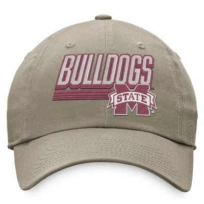 Shop Top Of The World Khaki Mississippi State Bulldogs Slice Adjustable Hat